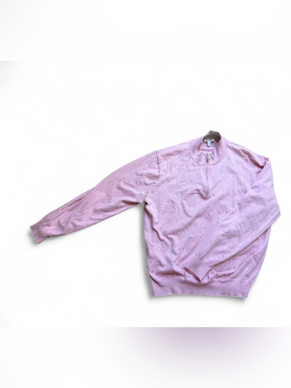 Peter Millar pink quarter zip sweatshirt in XL men’s golf pullover
